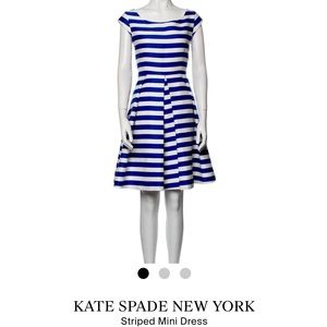 Elegant striped Kate Spade dress